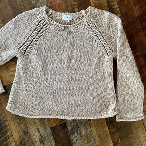 Lou & Grey oatmeal raglan sleeves sweater medium